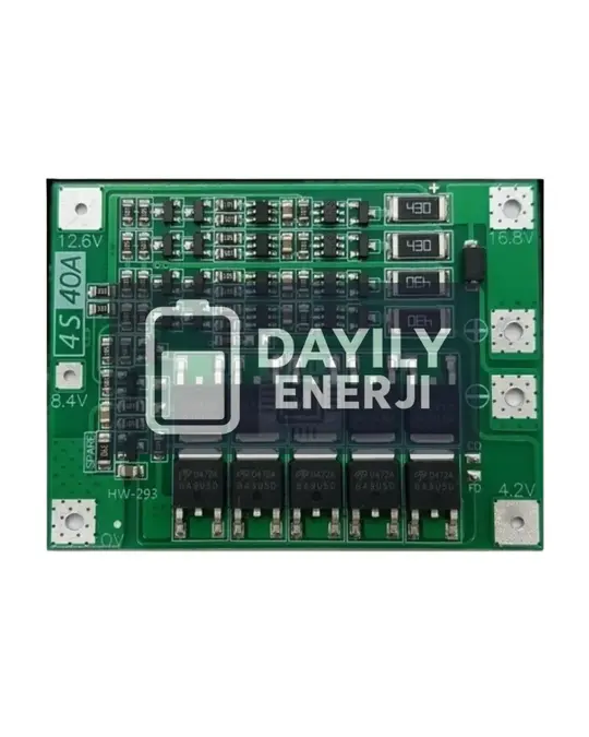 4S 40A Balanslı Lityum Batarya BMS
