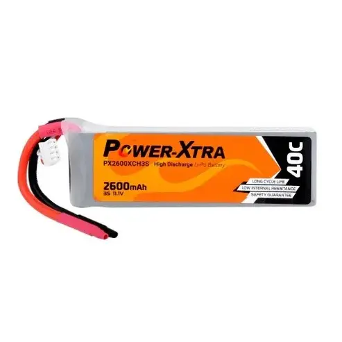 Power-Xtra PX2600XCH3S 11.1V 2600 mAh Li-Po Battery (40C)