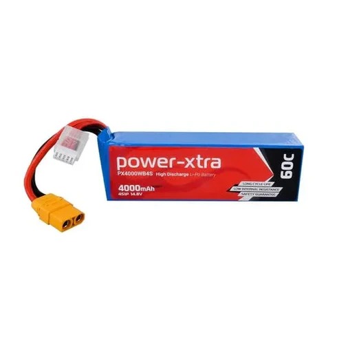 Power-Xtra PX4000WB4S 14.8V 4000 mAh Li-Polymer Pil (60C)