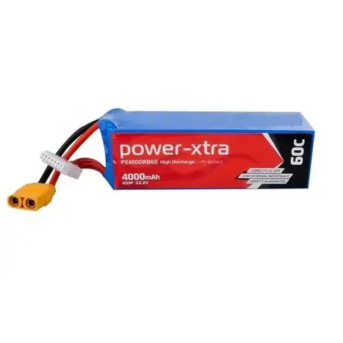 Power-Xtra PX4000WB6S 22.2V 4000 mAh Li-Polymer Pil (60C)