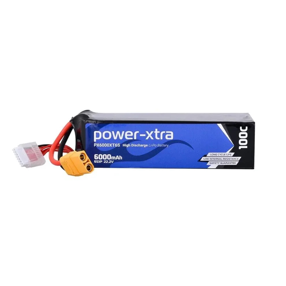 Power-Xtra PX6000XT6S 22.2V 6000 mAh Li-Polymer Pil (100C)