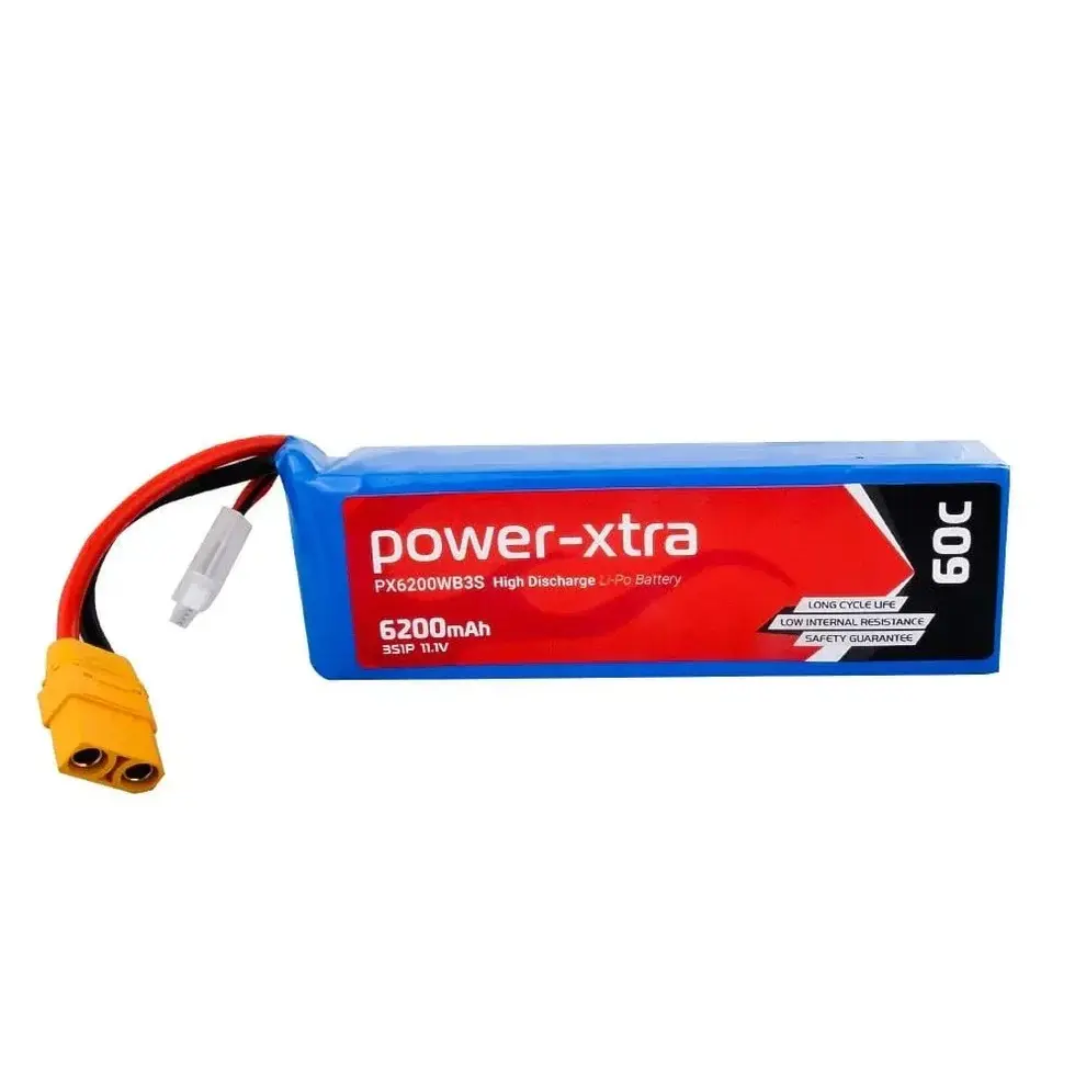Power-Xtra PX6200WB3S 11.1V 6200 mAh Li-Polymer Pil (60C)